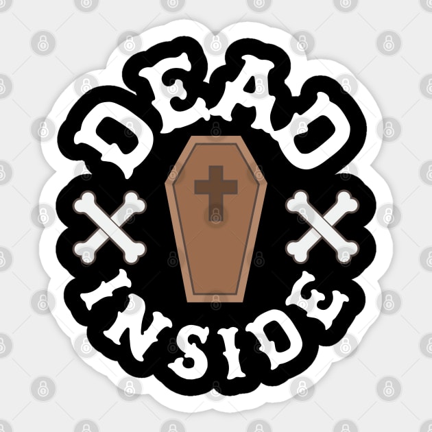 Dead Inside Funny Sticker by screamingfool